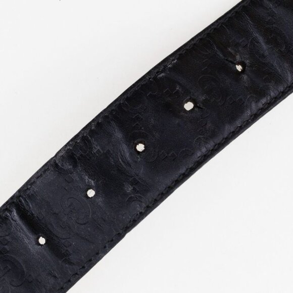 Gucci Interlocking GG Cima Leather Black Belt main image 9